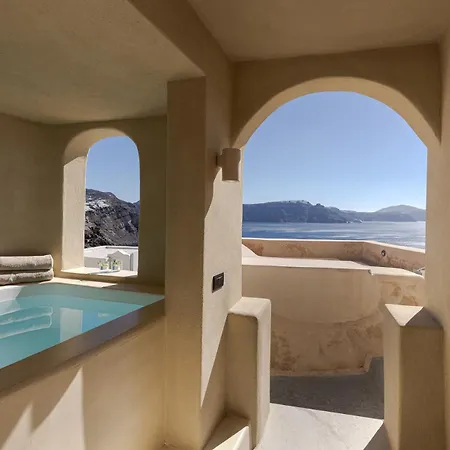 펜션 Caldera's Dream Cave House With Hot Tub & Sea View