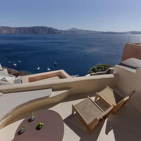 펜션 Caldera's Dream Cave House With Hot Tub & Sea View 이아