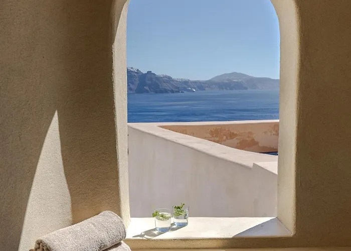 Caldera's Dream Cave House With Hot Tub & Sea View *