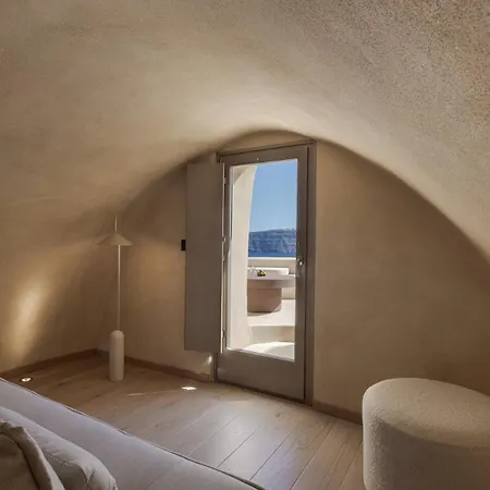 Caldera's Dream Cave House With Hot Tub & Sea View 別荘 *