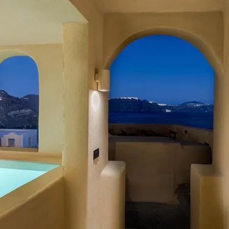 別荘 Caldera's Dream Cave House With Hot Tub & Sea View *